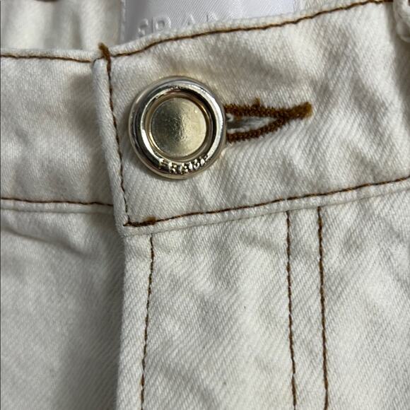 Never worn! Frame Denim Women's Cream Straight Leg Jeans | Size 31 - Picture 6 of 10